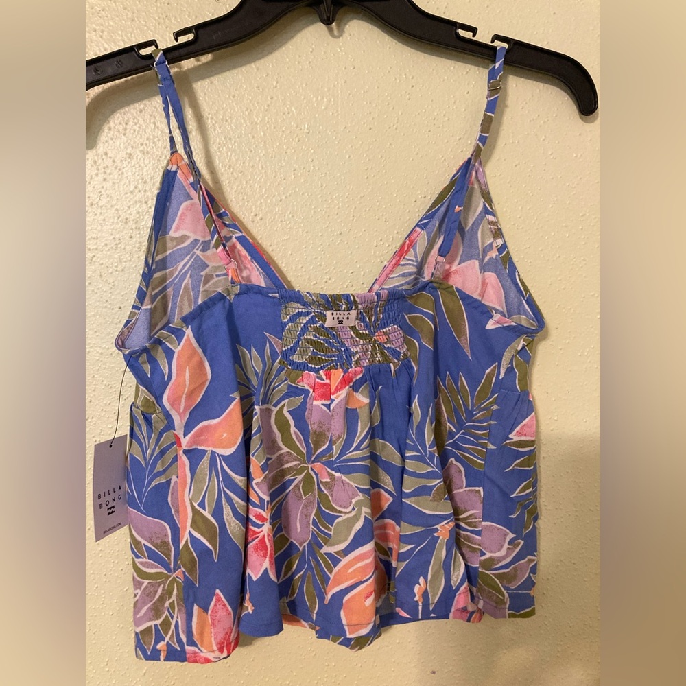 Billabong Blue and Pink carefree Floral Camisole NWT - Picture 4 of 4